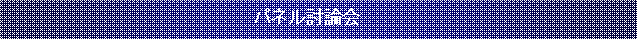 テキスト ボックス: 　　　　　　　　　　　　　　　　　　　　　パネル討論会　